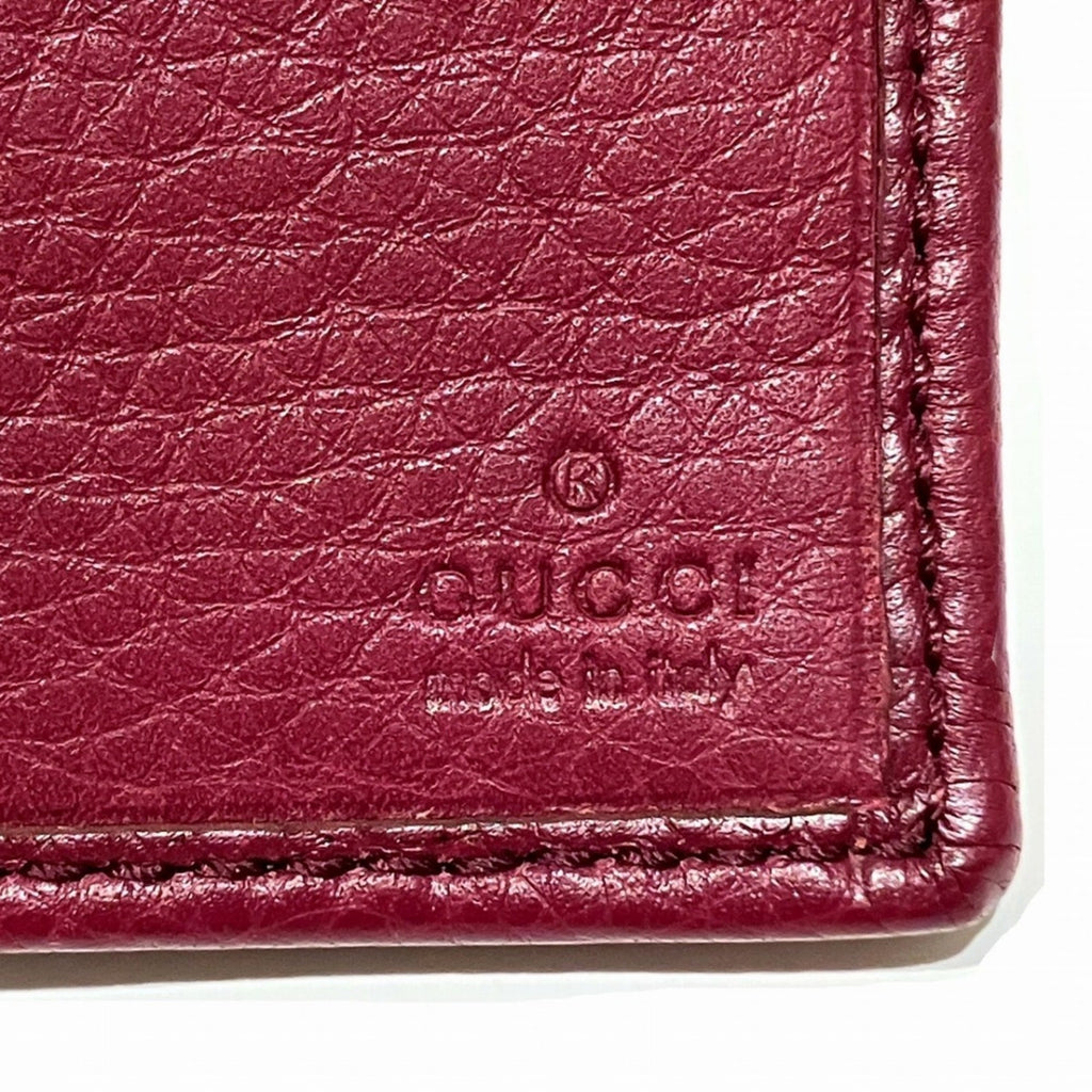 Gucci Tri-fold Wallet Bamboo Leather 257017