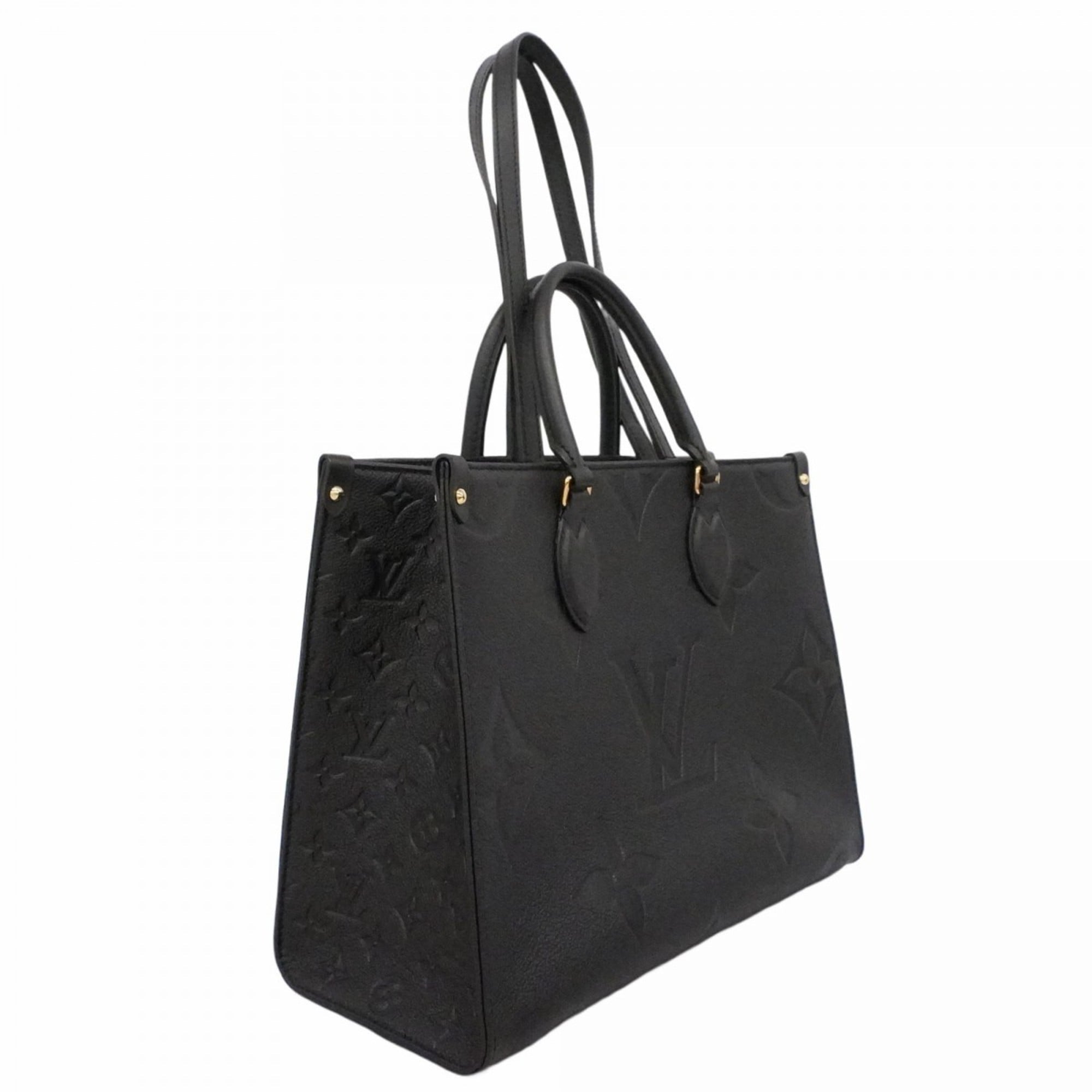 Louis Vuitton Monogram Empreinte On-the-Go Tote Bag MM M45595 Noir 2-Way for Women P2393529