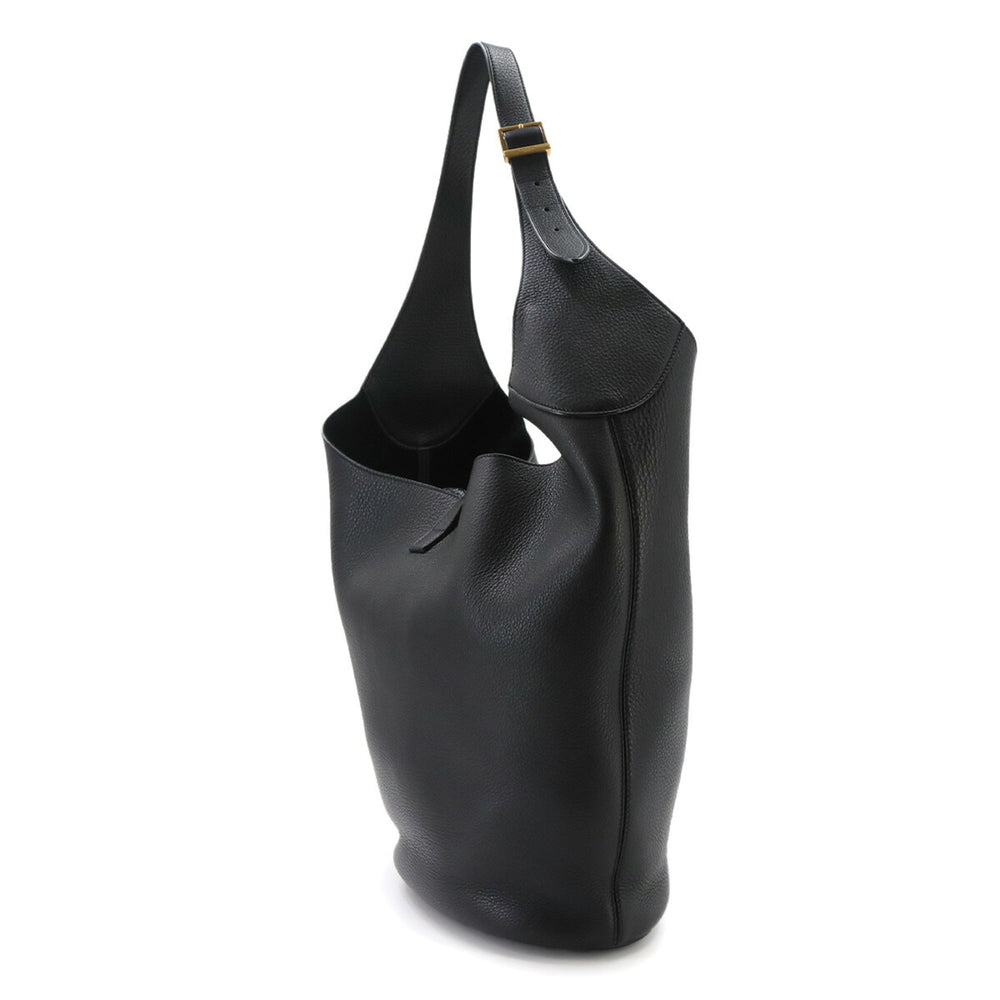 Saint Laurent LE 5 A 7 Hobo Shoulder Handbag, Leather, Black, 793088, Gold Hardware — New - Store Return