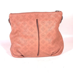 LOUIS VUITTON M94276 Monogram Mahina Selene PM Tote Bag Handbag Shoulder Leather Women's Rose Pink G-241125-24 — Like New