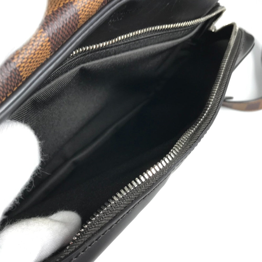 LOUIS VUITTON N42704 Damier Dinos Chapman Nile PM Shoulder Bag Canvas Men's Ebene Brown G-240825-44 — Like New