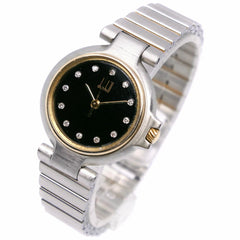 Dunhill Millennium Watch, 12P Diamond, Stainless Steel, Quartz, Analog Display, Black Dial, Millennium, Women's, H170524624 — Good