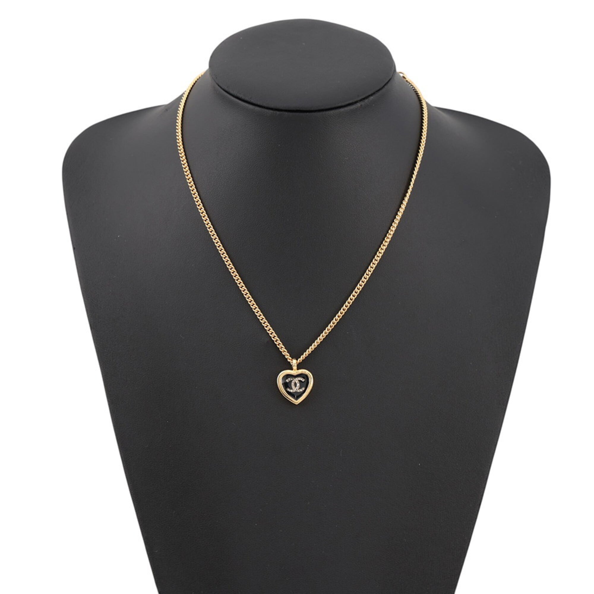 Chanel Necklace Coco Mark Heart F25 B ABG318 CHANEL Women's NECKLACE — Like New