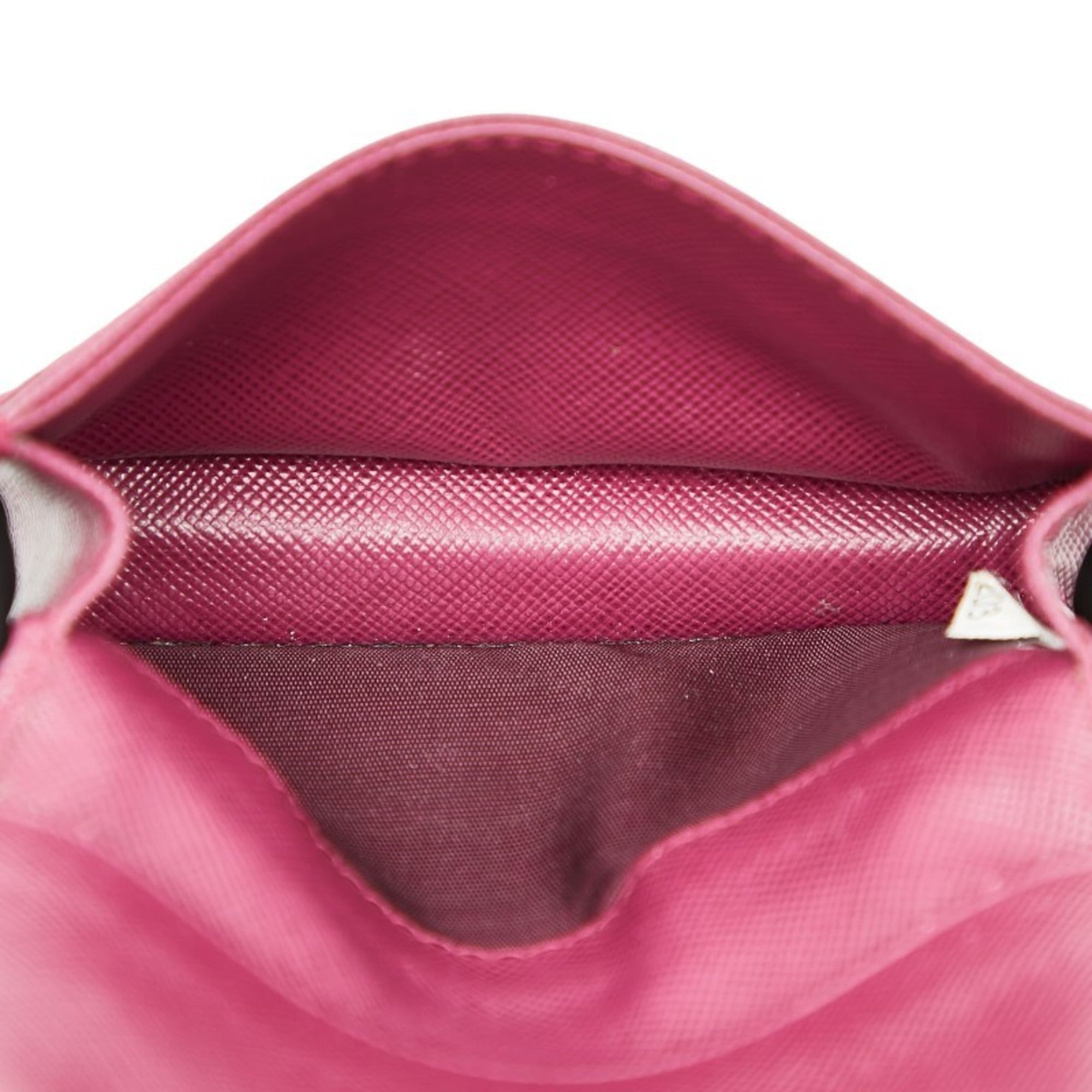 Prada wallet/coin case/pass case in purple Saffiano leather for women