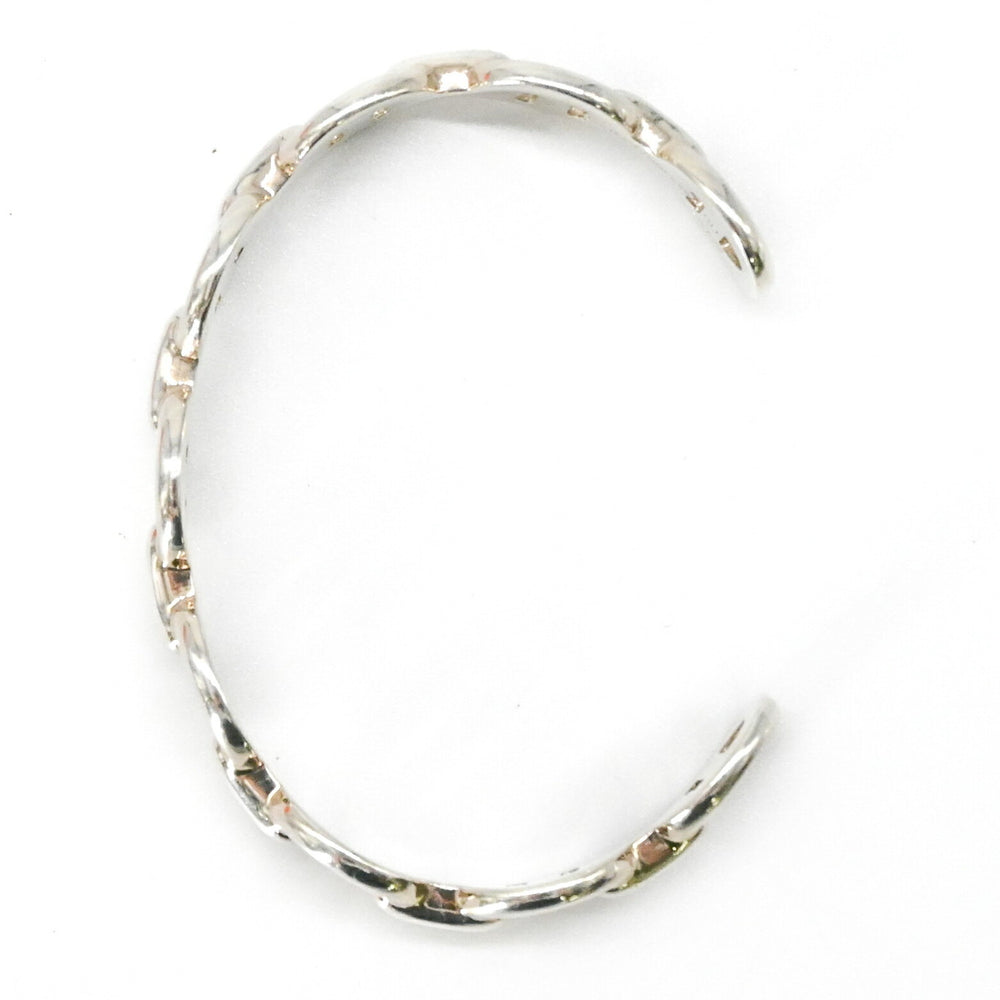 HERMES Chaine d'Ancre Enchainée Bangle Bracelet for Women, Silver SV925 #15 SH — Like New