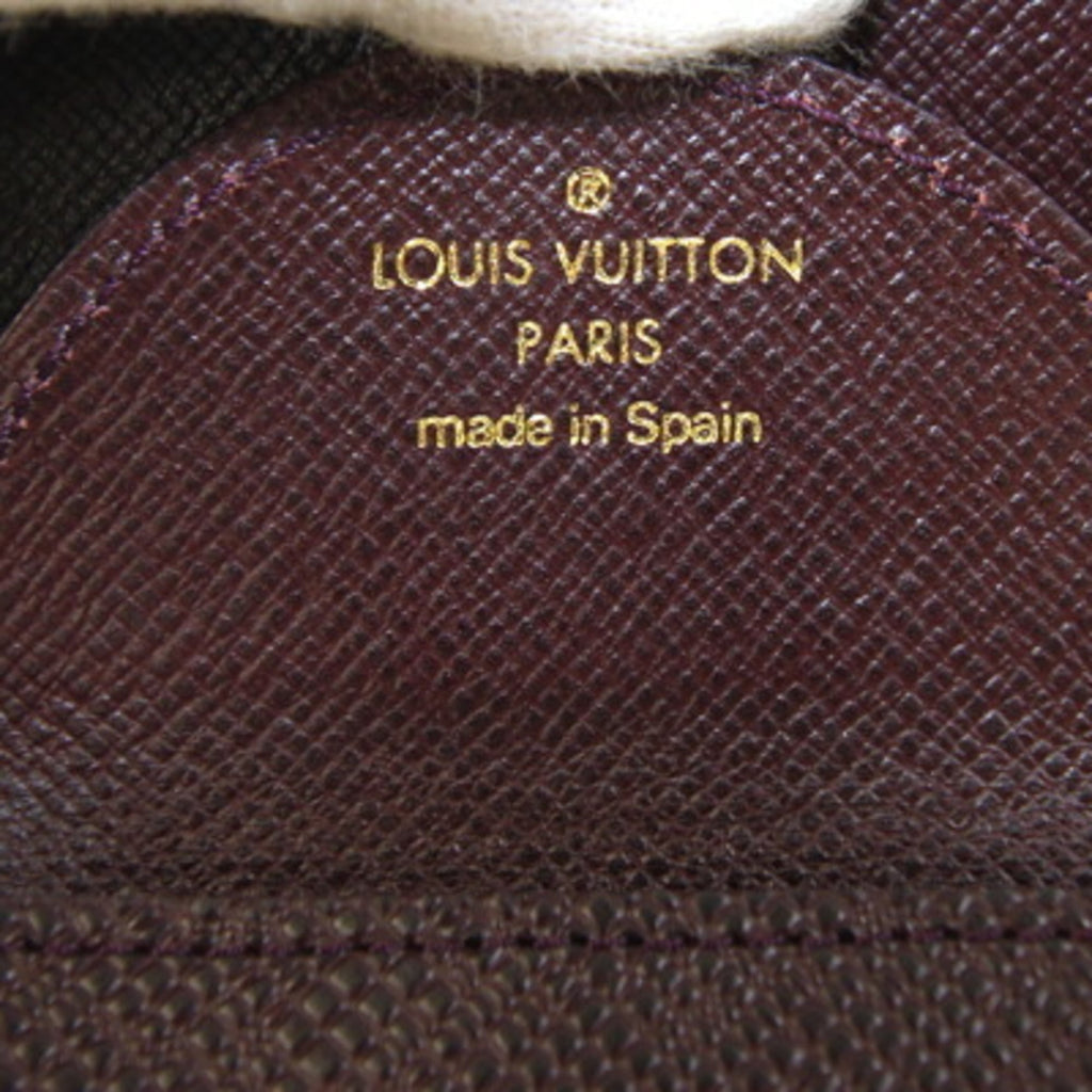 Louis Vuitton Taiga Porte Monnaie Cuvette Coin Case M300376 Acajou Purse Compact Wallet Women's LOUIS VUITTON