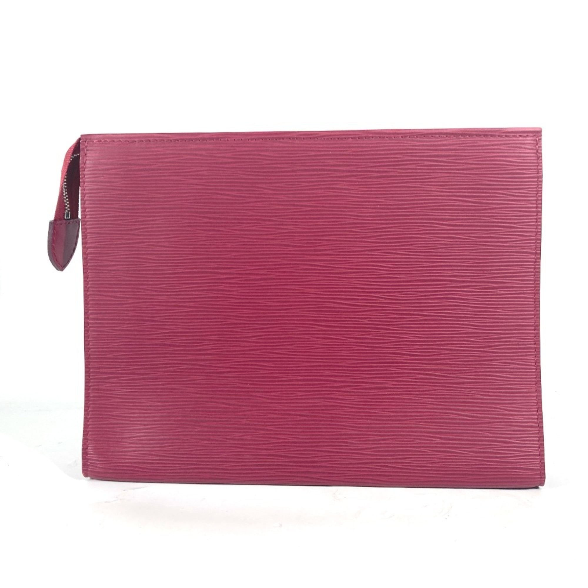 LOUIS VUITTON M41085 Epi Poche Toilette 26 Pouch Second Bag Clutch Leather Men's Women's Fuchsia Red Similar MO-241103-6 — Like New