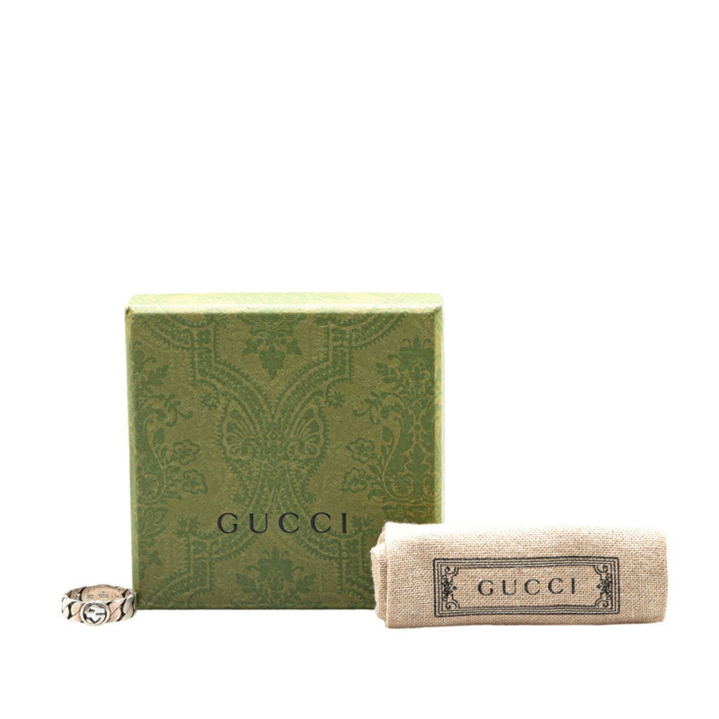 Gucci Interlocking G Ring #14 SV925 Silver Women's GUCCI