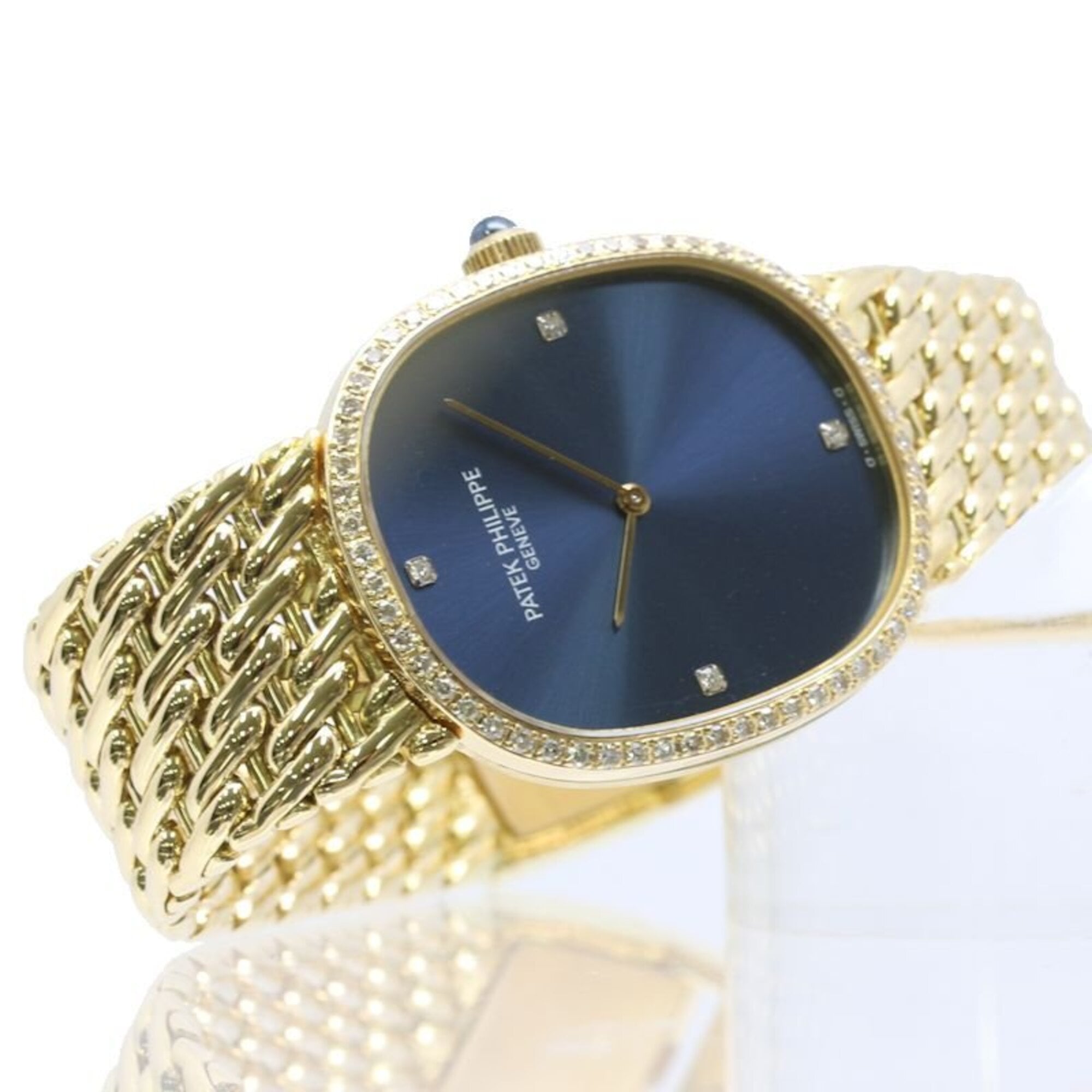 PATEK PHILIPPE Golden Ellipse Diamond 3849 17J Boys' Watch Men's/Women's 18K Yellow Gold 40474 — Very Good