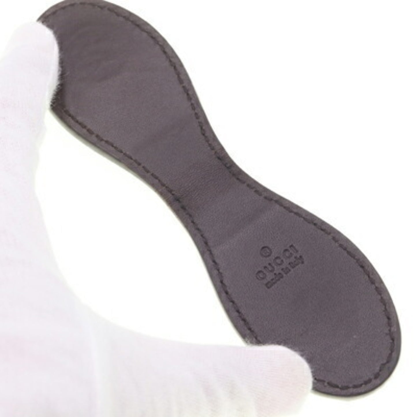 Gucci Money Clip Guccissima 199928 Dark Brown Leather Bill Wallet for Men