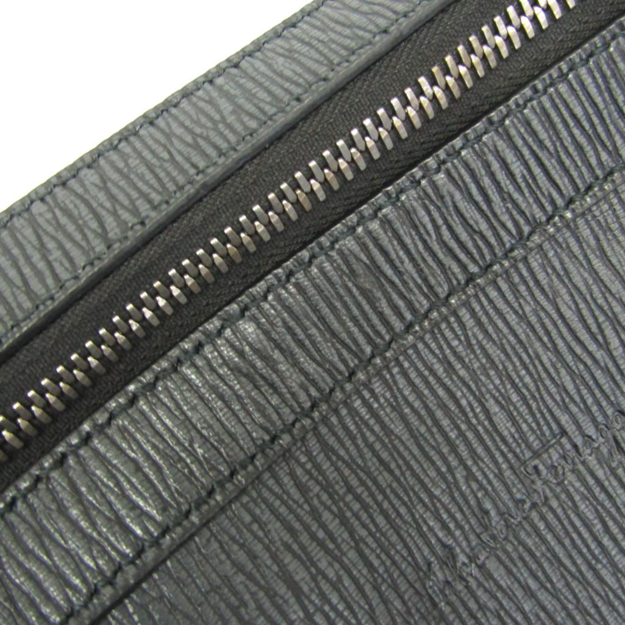 Salvatore Ferragamo FZ-24 0458 Men's Leather Briefcase,Handbag Black — Like New