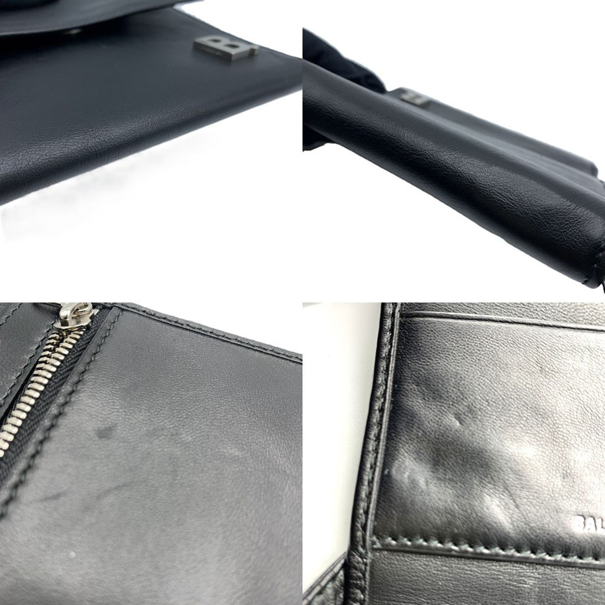 Balenciaga Shoulder Wallet Tri-fold Black Leather 580037 BALENCIAGA