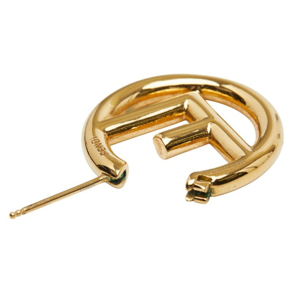 Fendi F logo motif earrings 8AG745 B08 metal women's FENDI