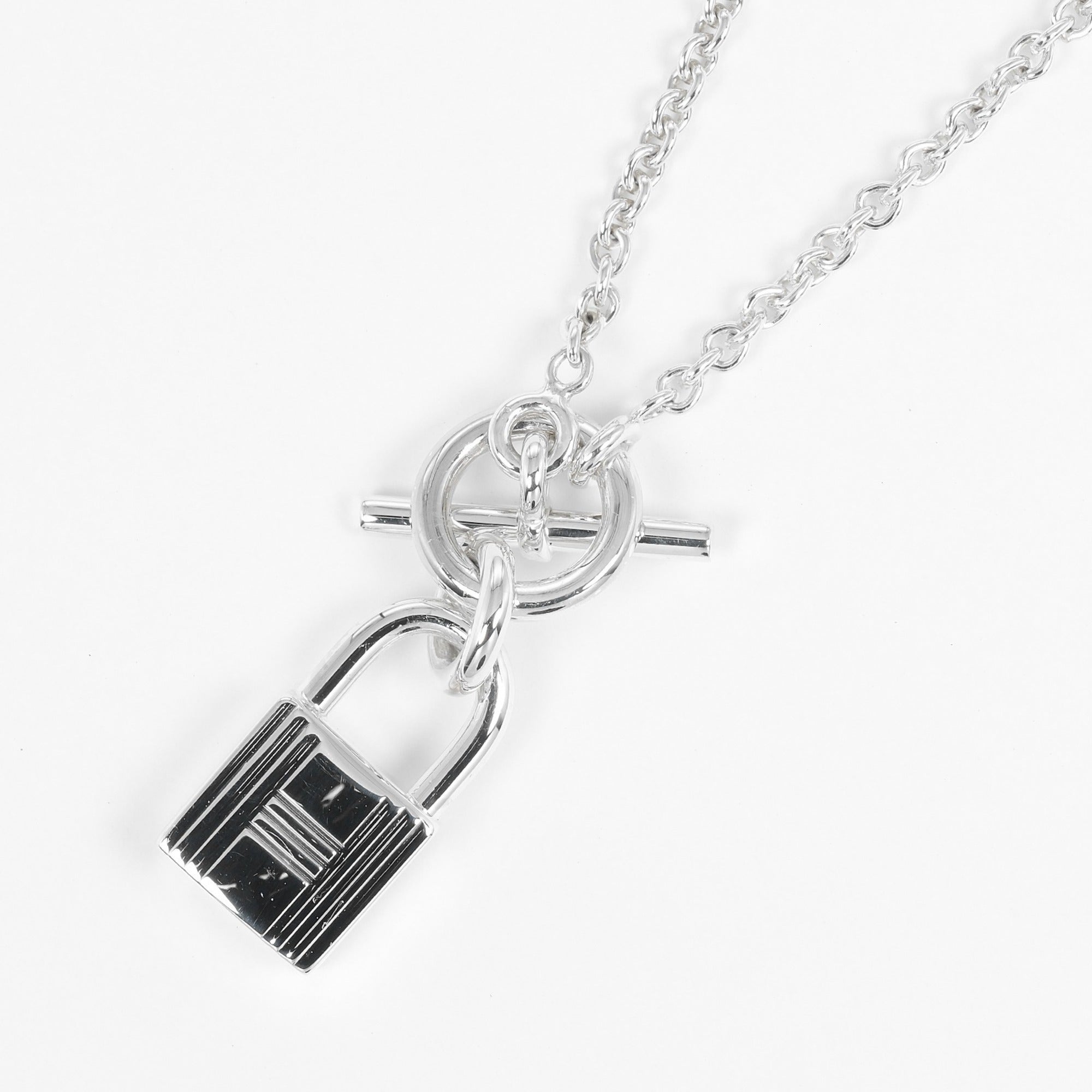 Hermes Cadena Amulet Necklace Silver 925 Approx. 12.16g Women's — Like New