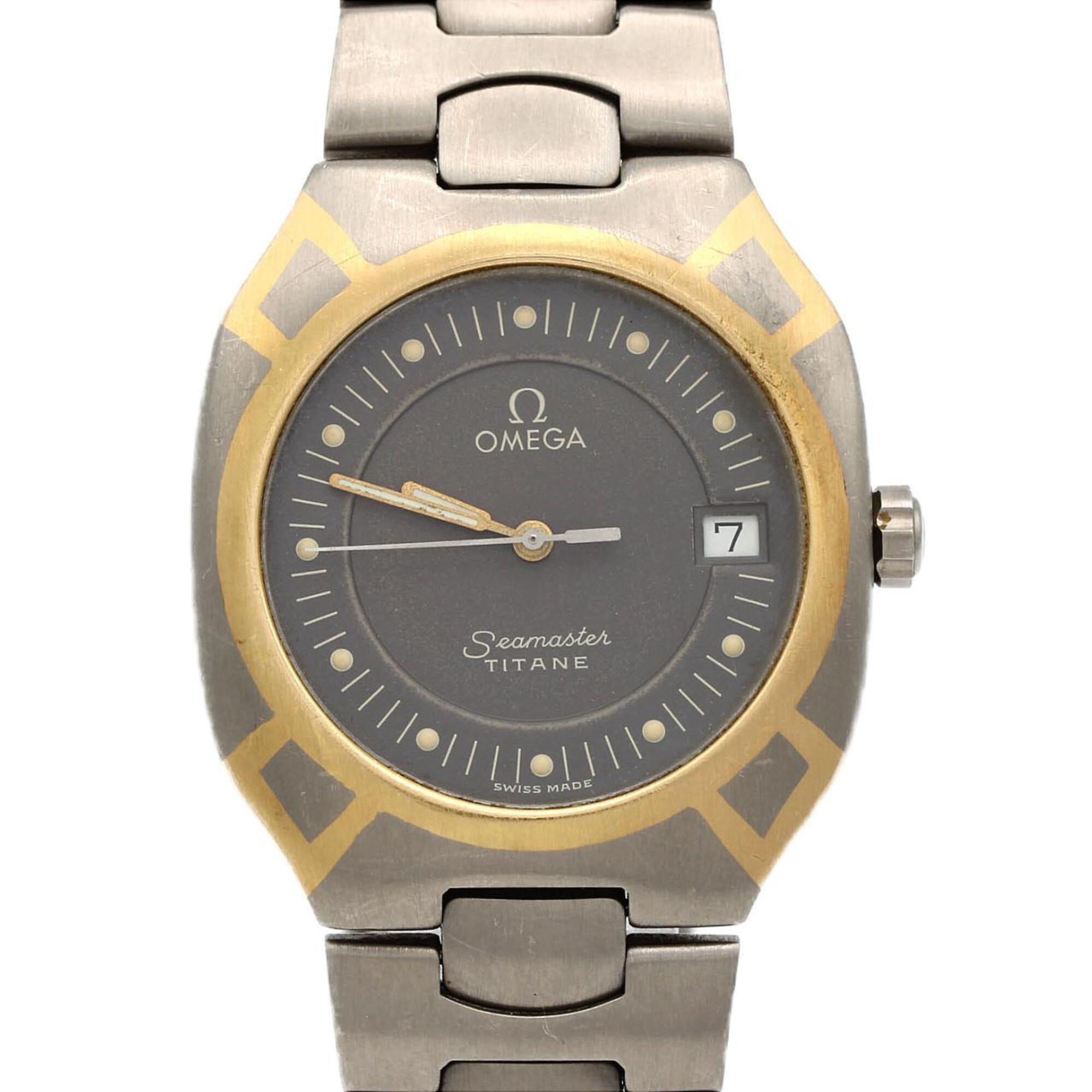 Omega Seamaster Polaris TI 5814.40 TIxYG Quartz Watch — Good