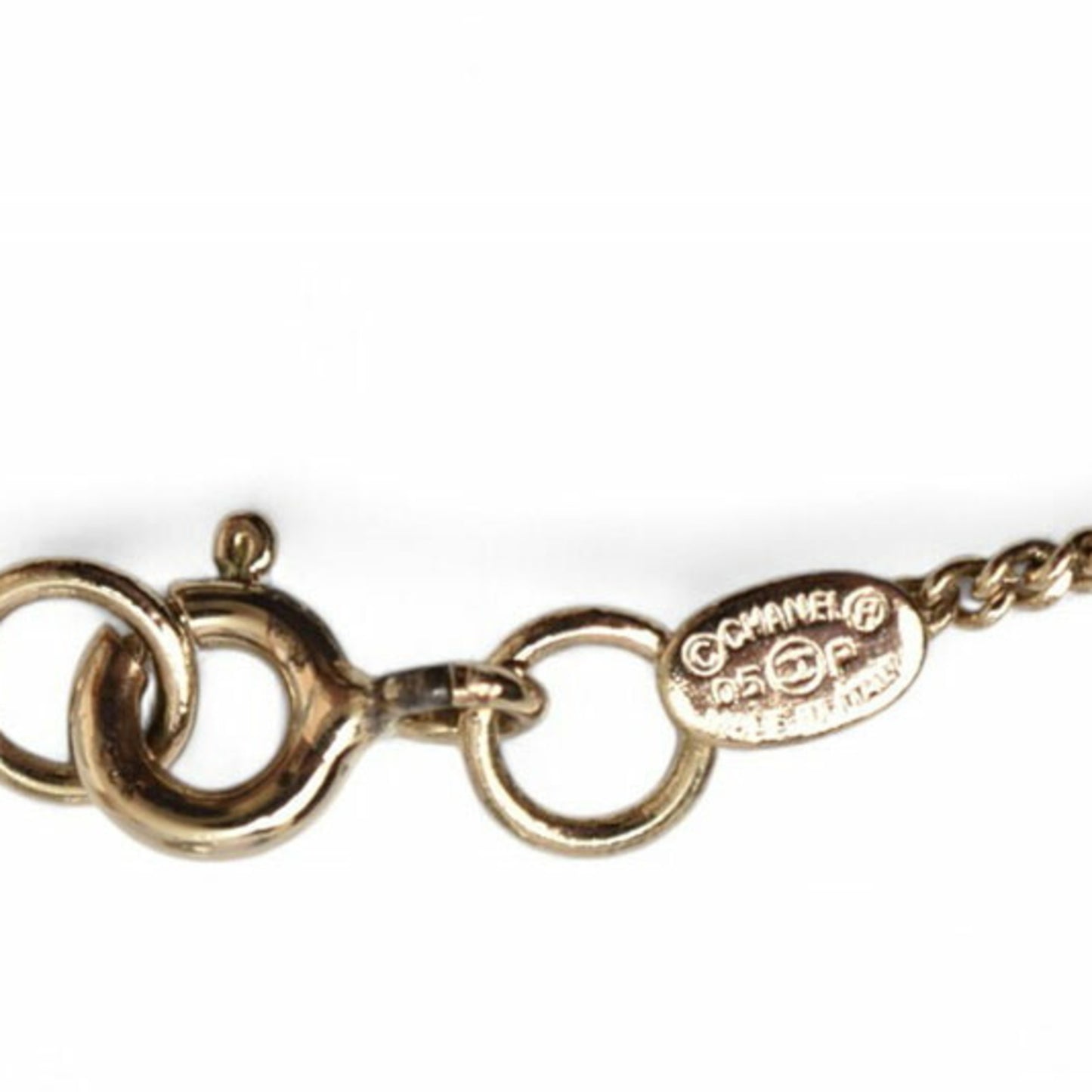 Chanel bangle chain bracelet CHANEL CC Coco Heart pink gold 05