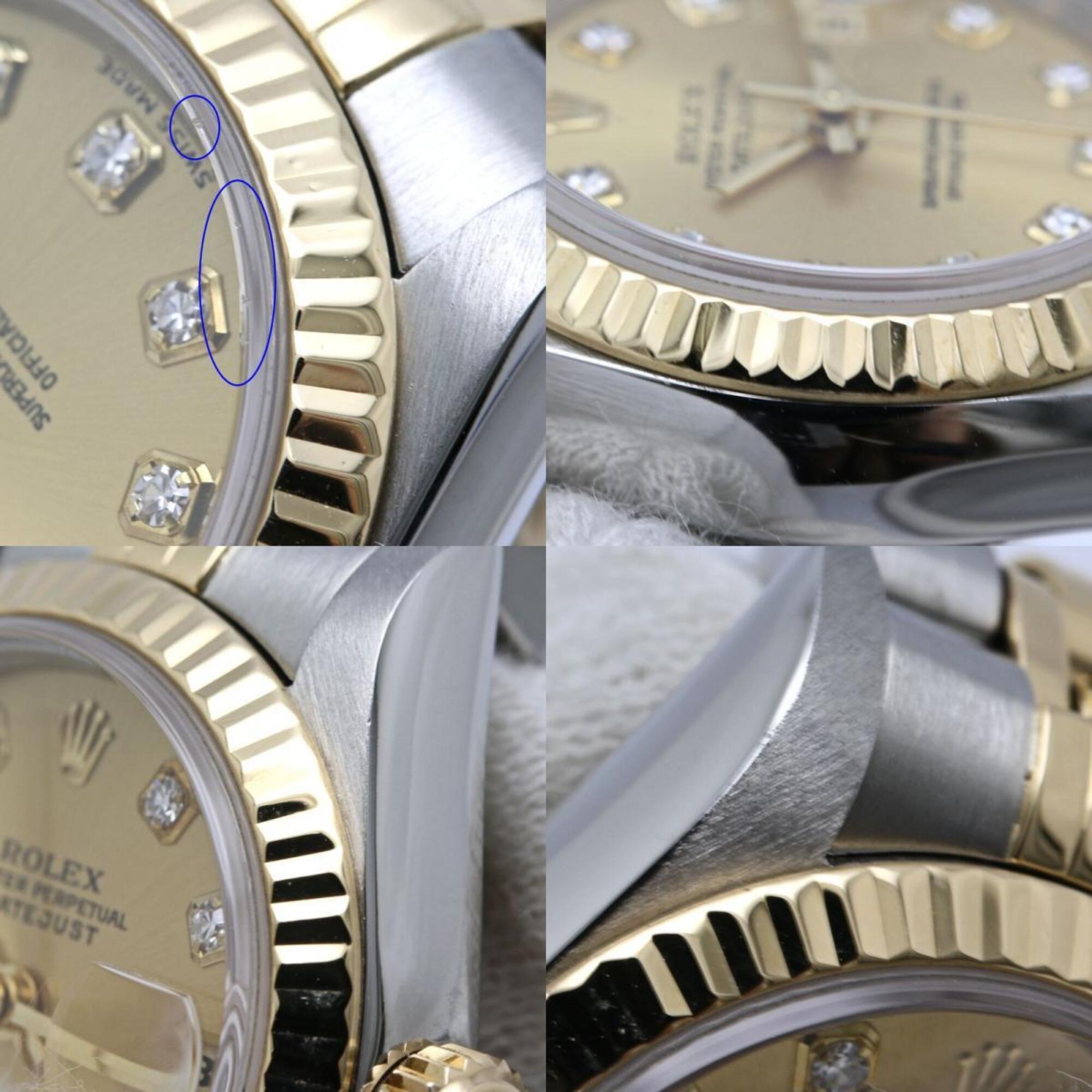 ROLEX Datejust 10P Diamond 79173G Women's Watch 40547 — Good