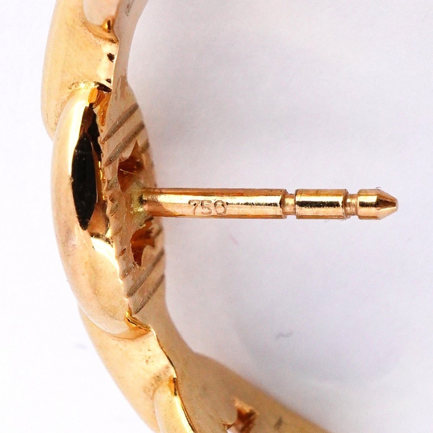 Hermes Anchaîne Chaine d'Ancre earrings in 18KPG pink gold for women