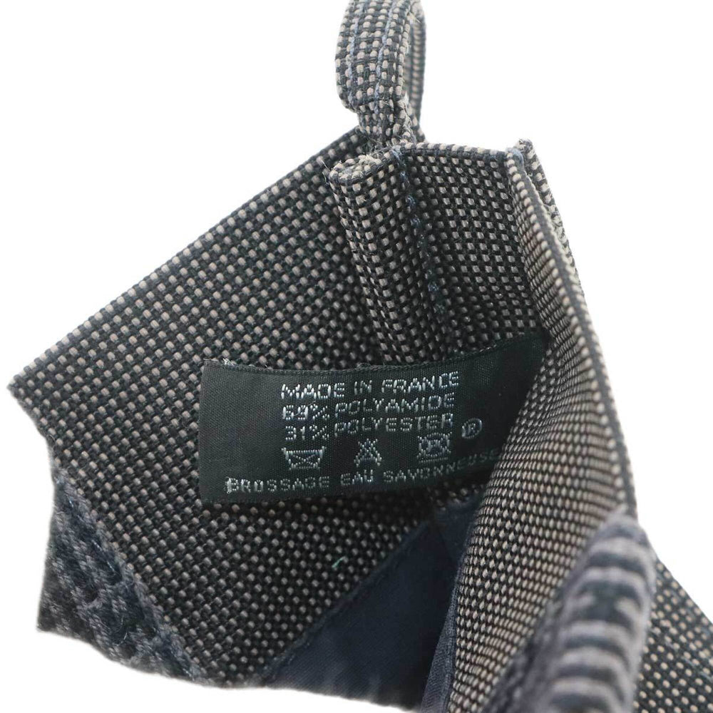 Hermes Herline Pochette Shoulder Handbag, Canvas, Gray — Like New