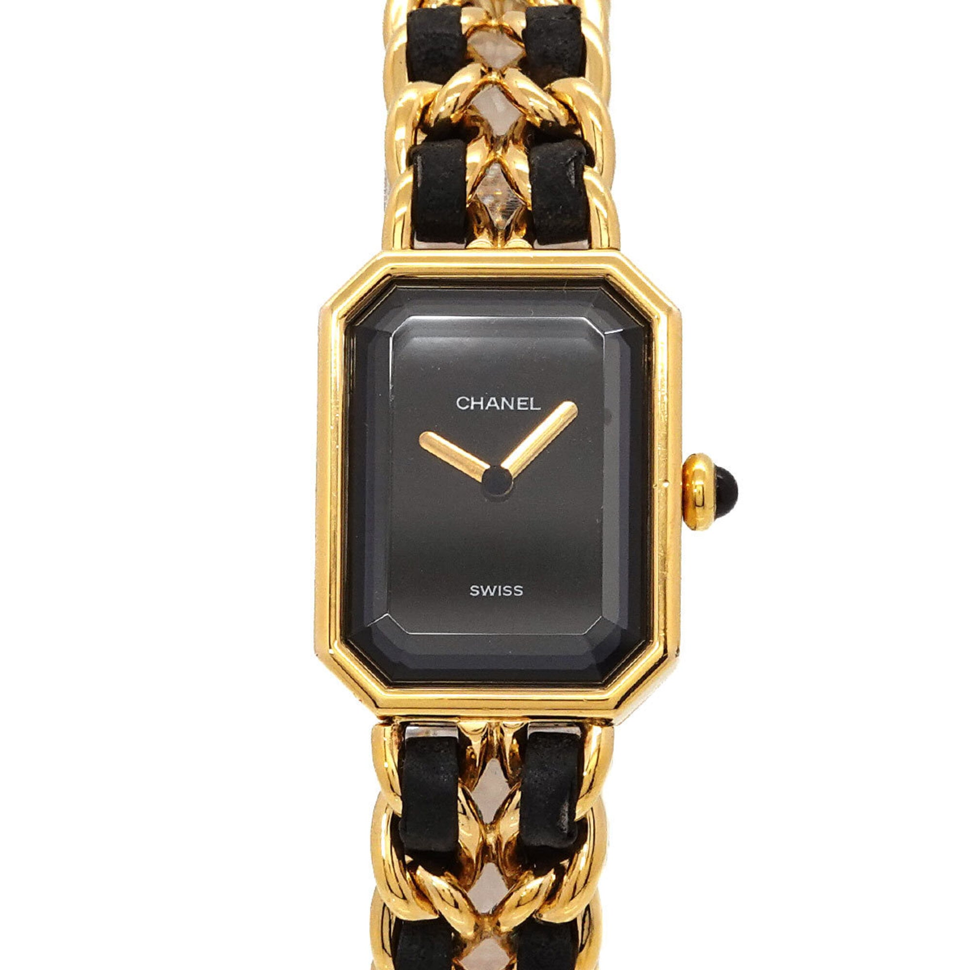 Chanel Premiere H0001 Women's Watch, Size M, Black & Gold, Quartz Movement — Very Good