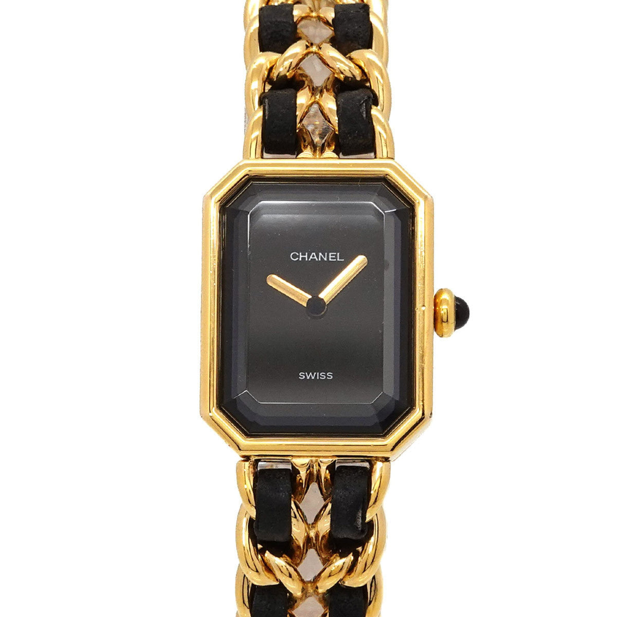 Chanel Premiere H0001 Women's Watch, Size M, Black & Gold, Quartz Movement — Very Good