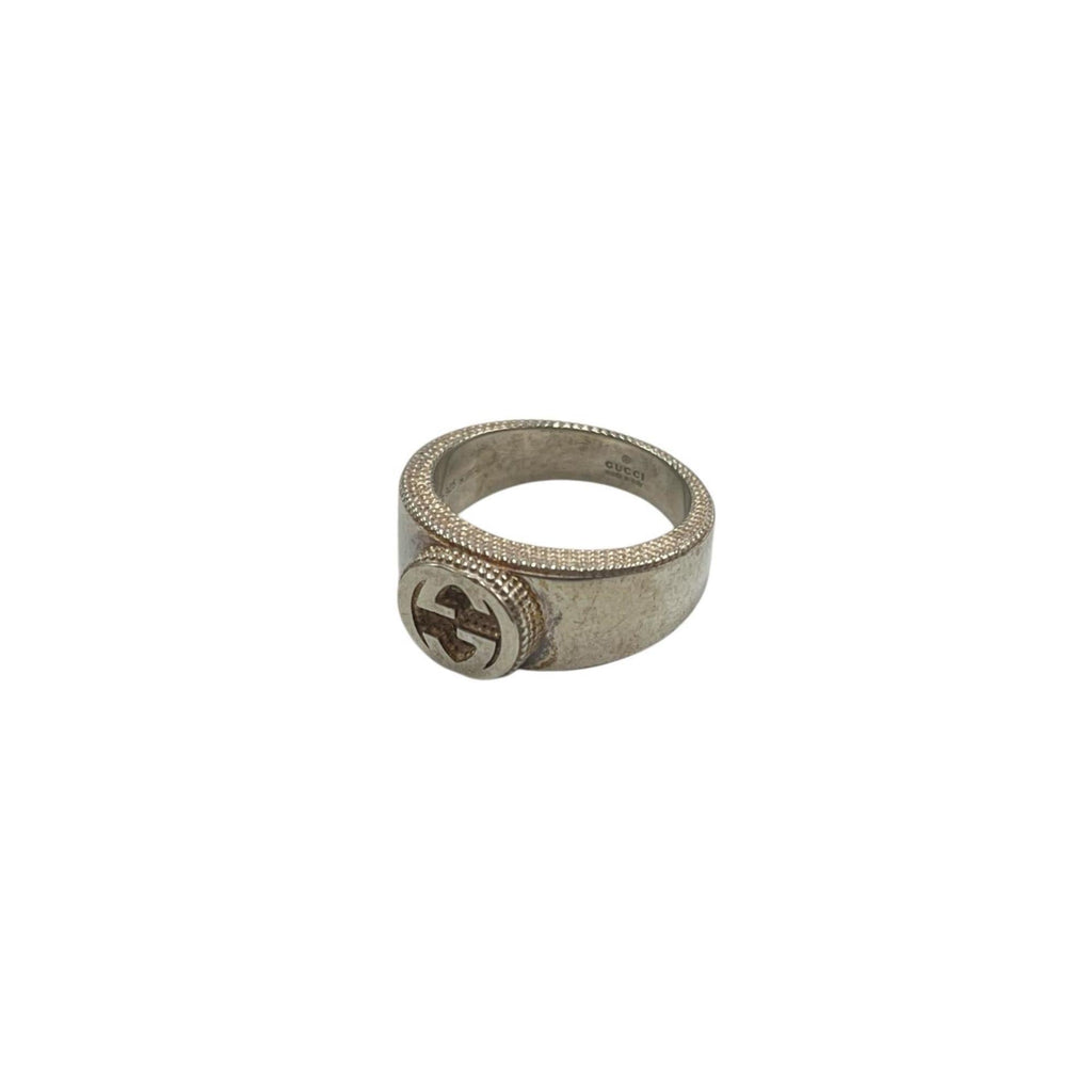 Gucci Interlocking G Ring in Sterling Silver (925) for Men