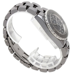 CHANEL H3241 J12 33mm Chromatic 12P Diamond Watch in Titanium Ceramic/Titanium Ceramic for Women — Very Good