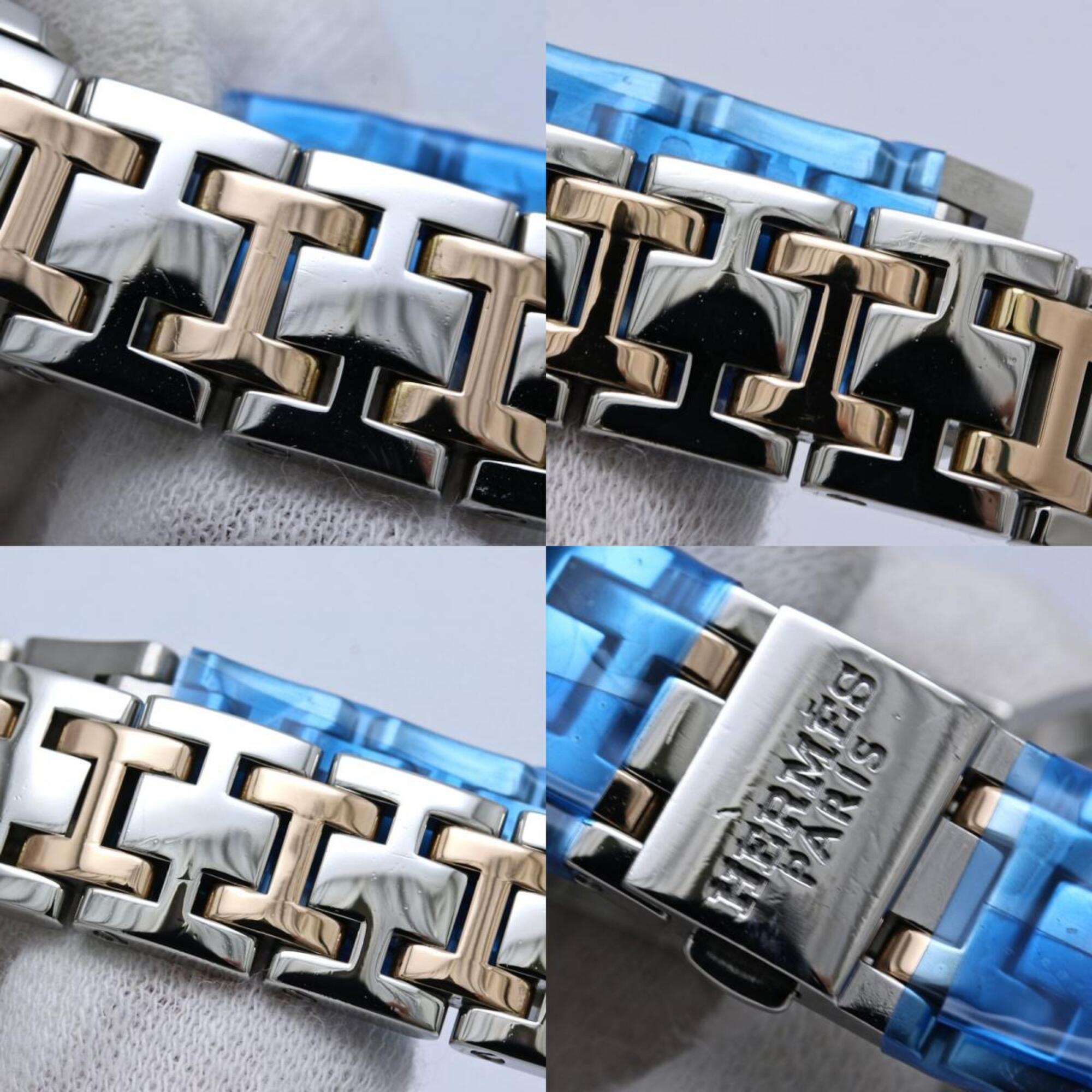 HERMES Clipper Classic Nacre CP1.221.212 4970 Women's Watch SSxPGP (Plated) 40520 — Good