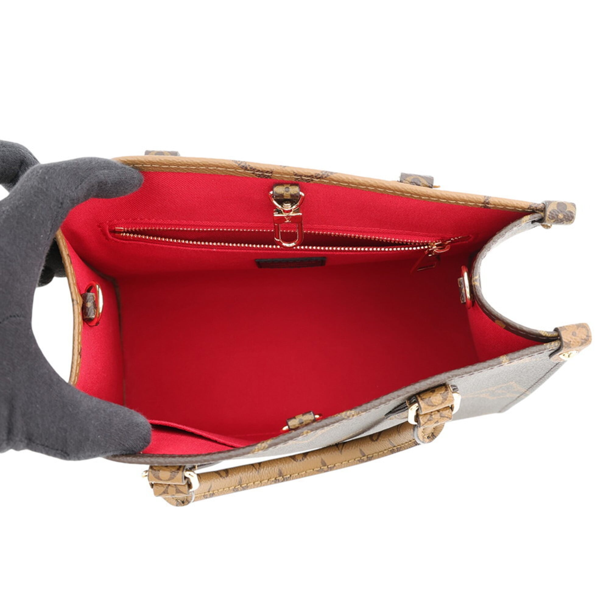 Louis Vuitton Monogram Reverse Giant OnTheGo PM Handbag M46373, 2-way Shoulder Bag, for Women, LOUIS VUITTON — Like New