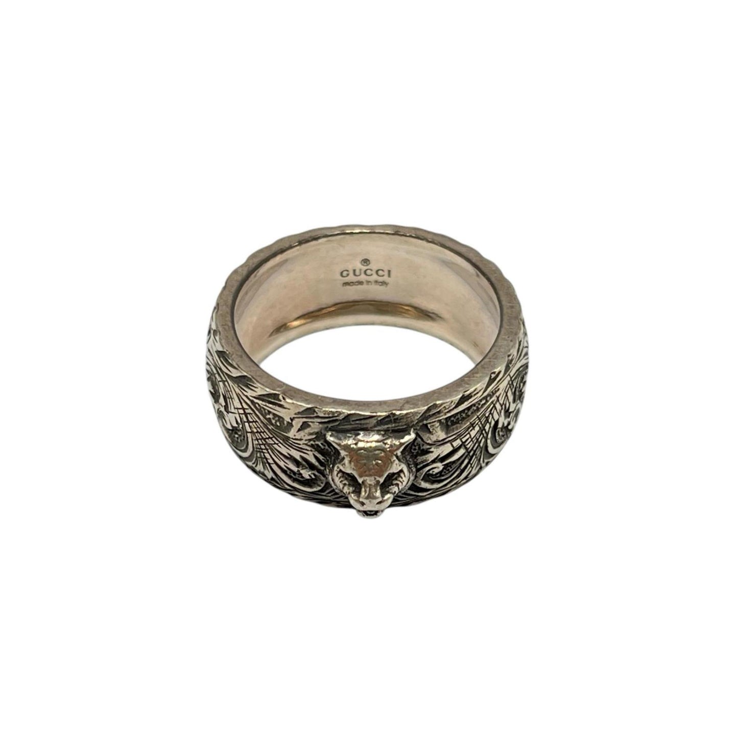 Gucci Cat Head Ring in Silver 925 for Men