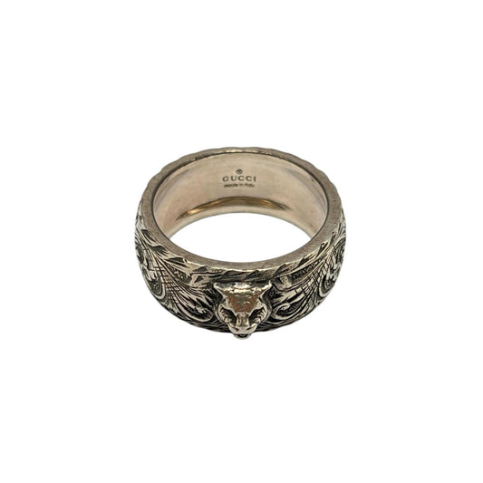 Gucci Cat Head Ring in Silver 925 for Men