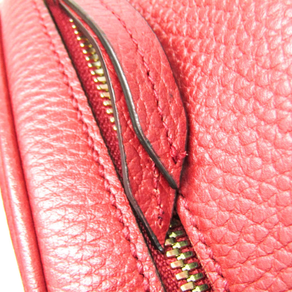Gucci Soho Interlocking G 536192 Women's Leather Backpack Red Color — Like New