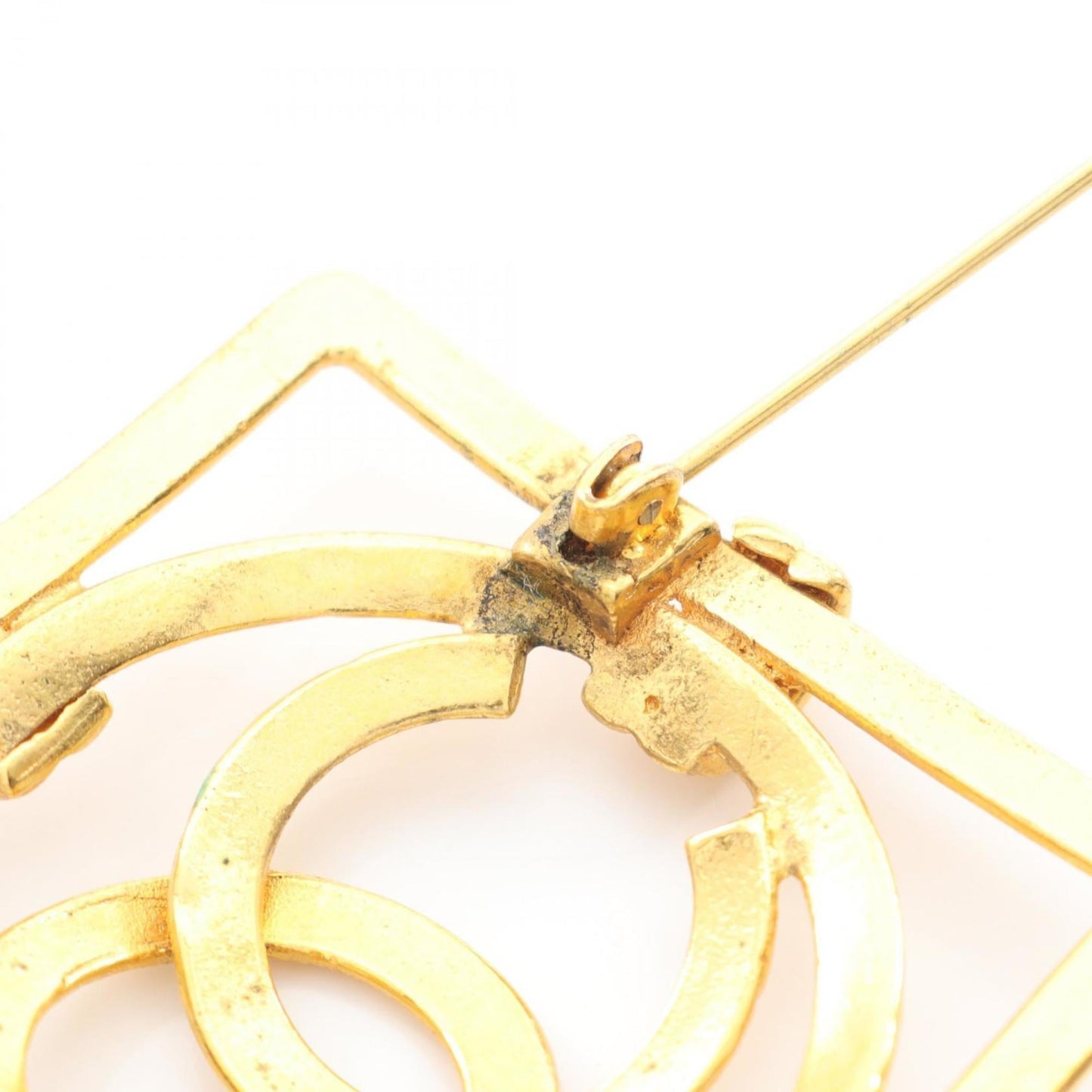 CHANEL Coco Mark Brooch Accessory GP (Gold Plated) Women's Gold