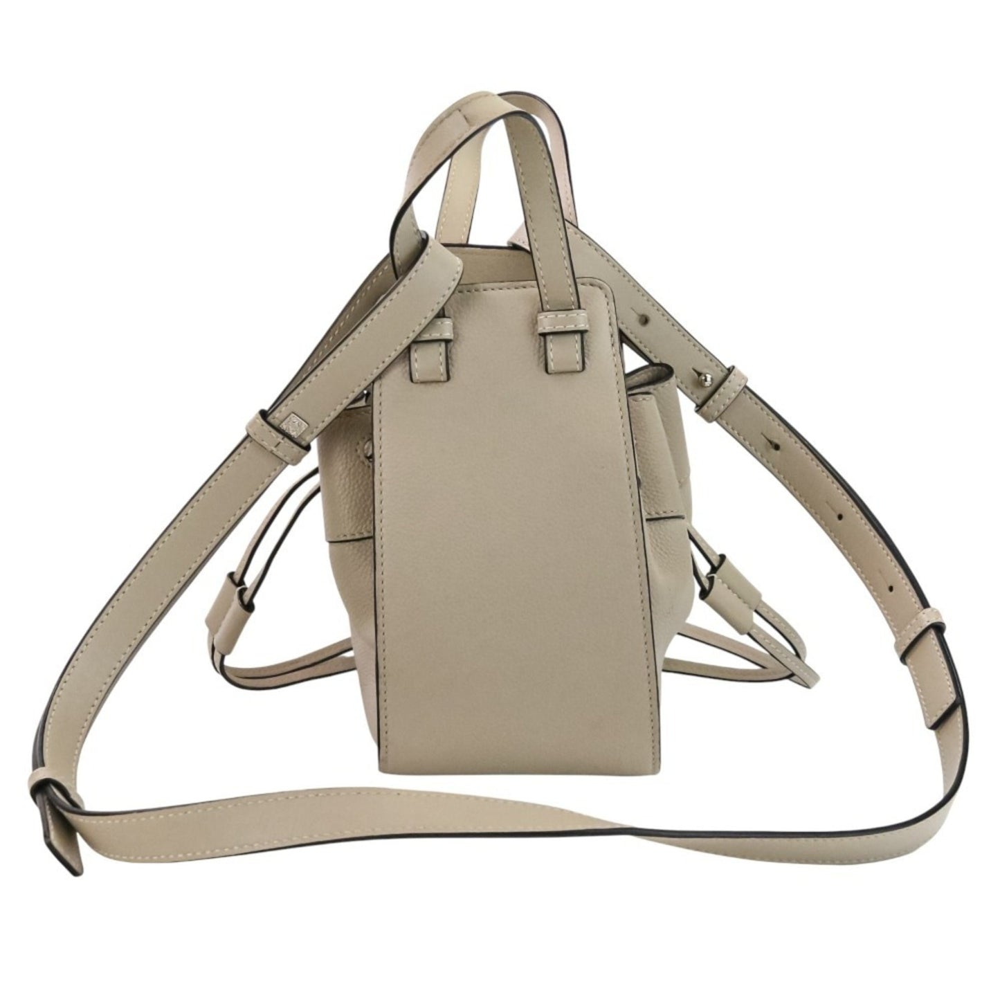 LOEWE HAMMOCK DRAWSTRING MINI 2-way handbag/shoulder bag in greige for women
