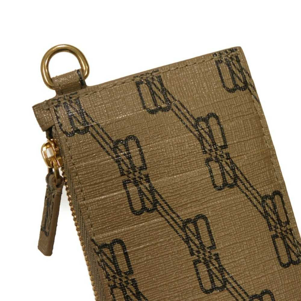 Balenciaga coin case, cash fragment strap, BB logo, card unused, new beige, 594548 210DA 2762, men's wallet — New - Store Return
