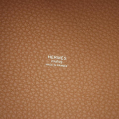 Hermes Picotin Lock PM Handbag, Leather, Taurillon Clemence Women's, Beige — New - Store Return
