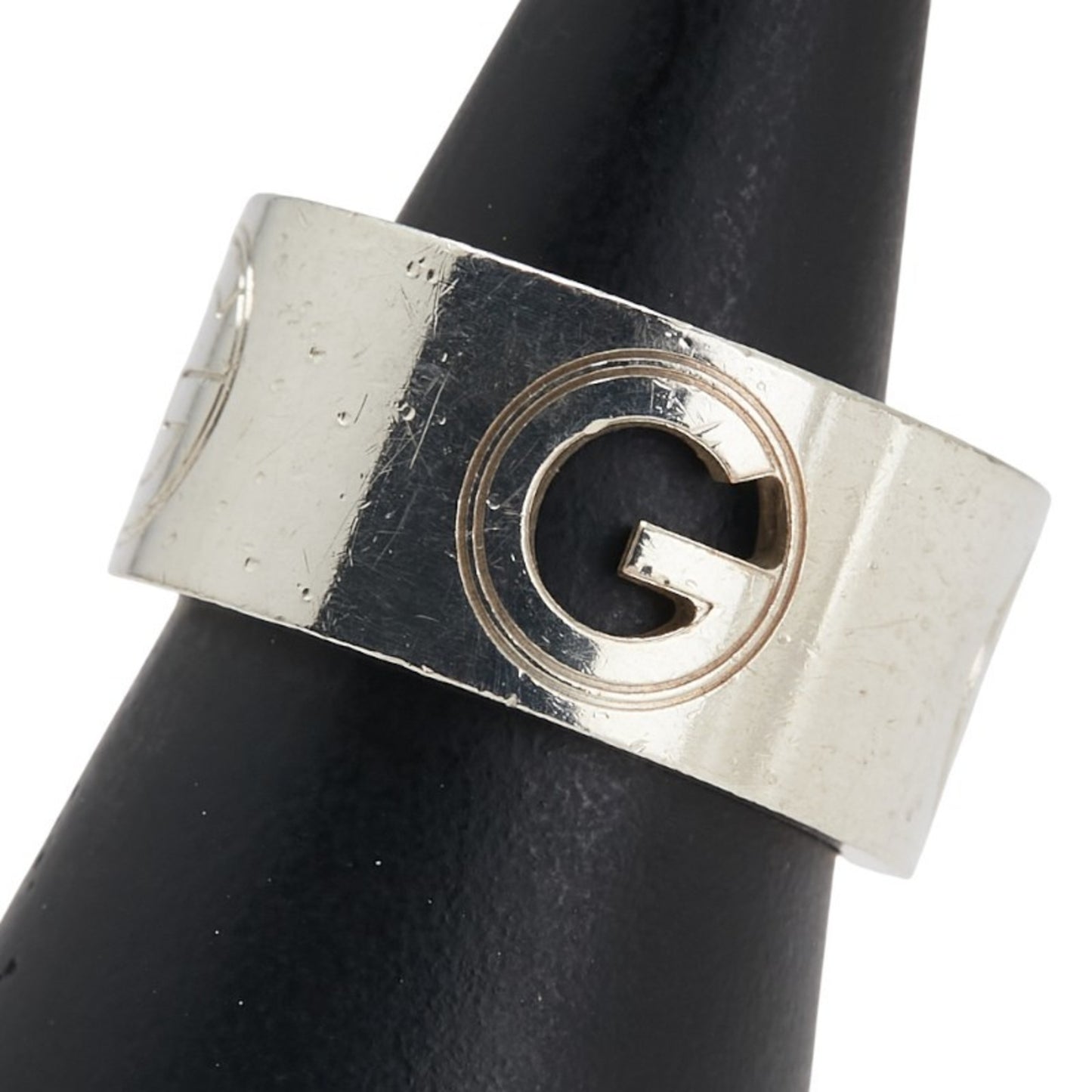 Gucci G Logo Wide Ring #15 SV925 Silver Men's GUCCI