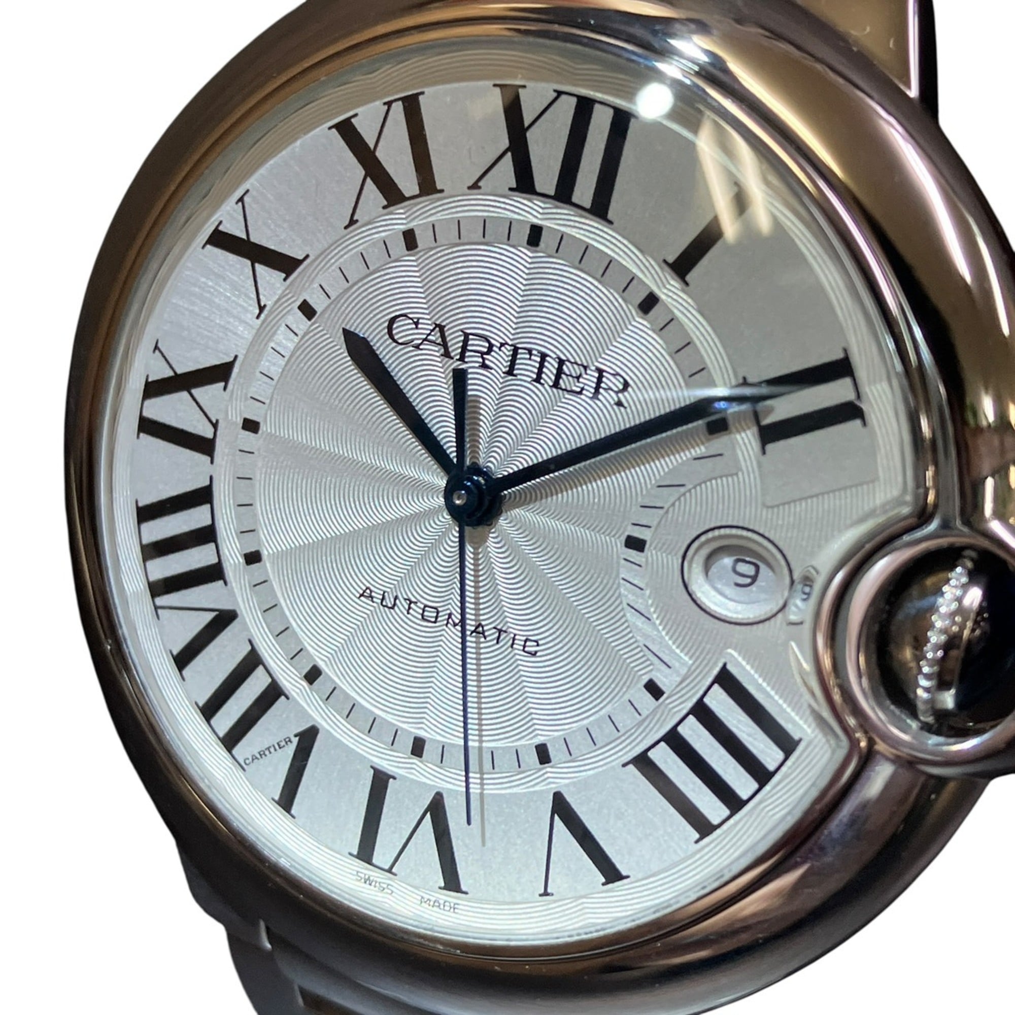Cartier Ballon Bleu de automatic watch, stainless steel, silver dial, WSBB0049 — Very Good