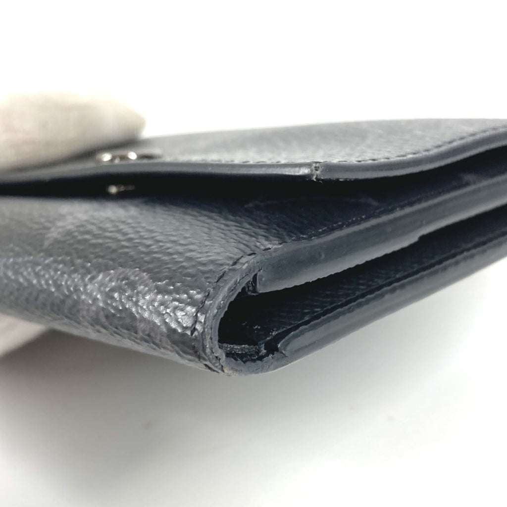 LOUIS VUITTON M12598 Monogram Eclipse Victor Wallet, Compact Trifold Canvas, Black, for Men and Women