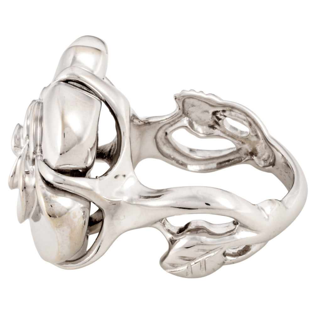 CHANEL Camellia Ring, 18K White Gold (18.4g) — Like New