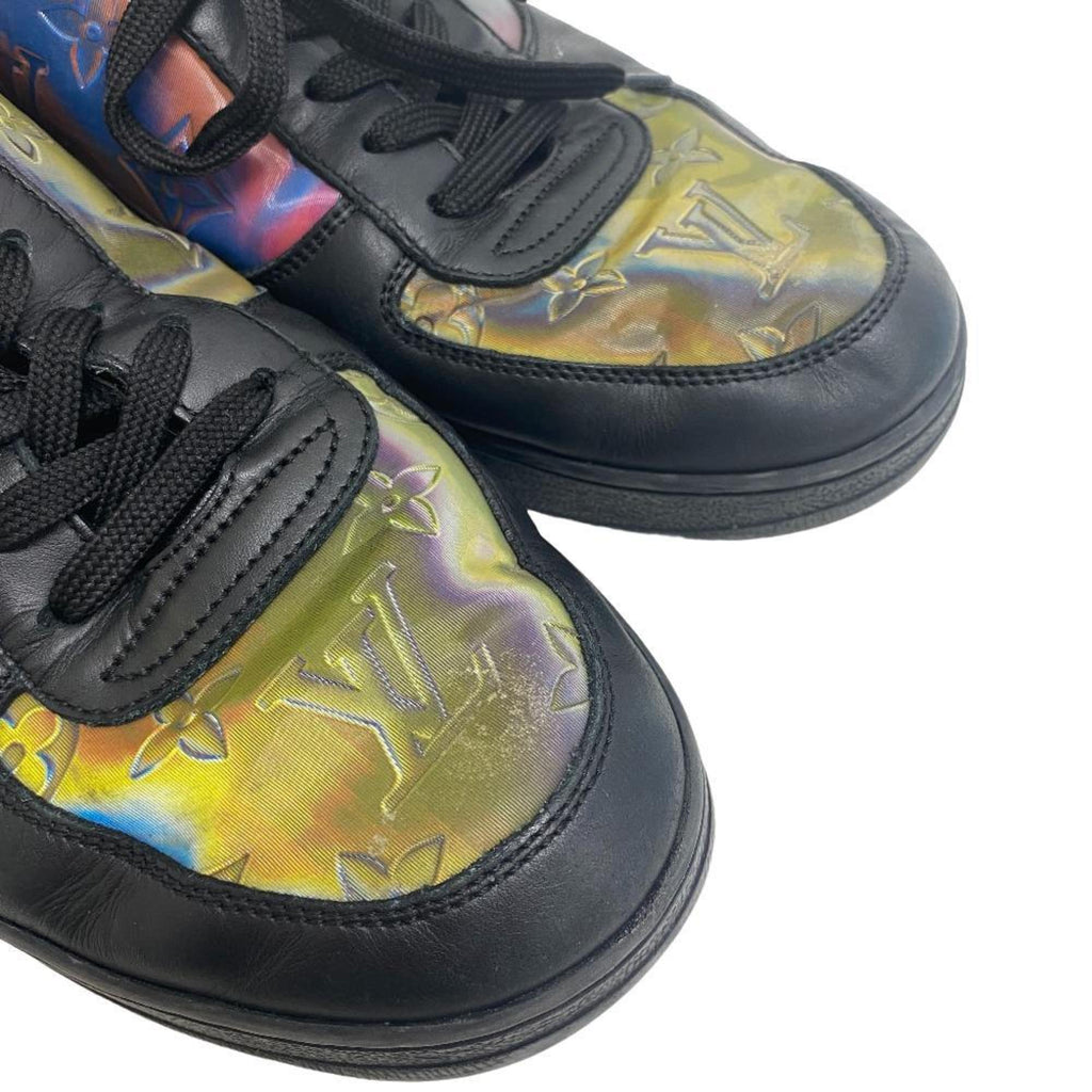 LOUIS VUITTON 2021 Rivoli Line Rainbow Sneakers Black Men's