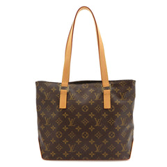 Louis Vuitton Monogram Cabas Piano Tote Handbag, Brown, M51148, Gold Hardware — Like New