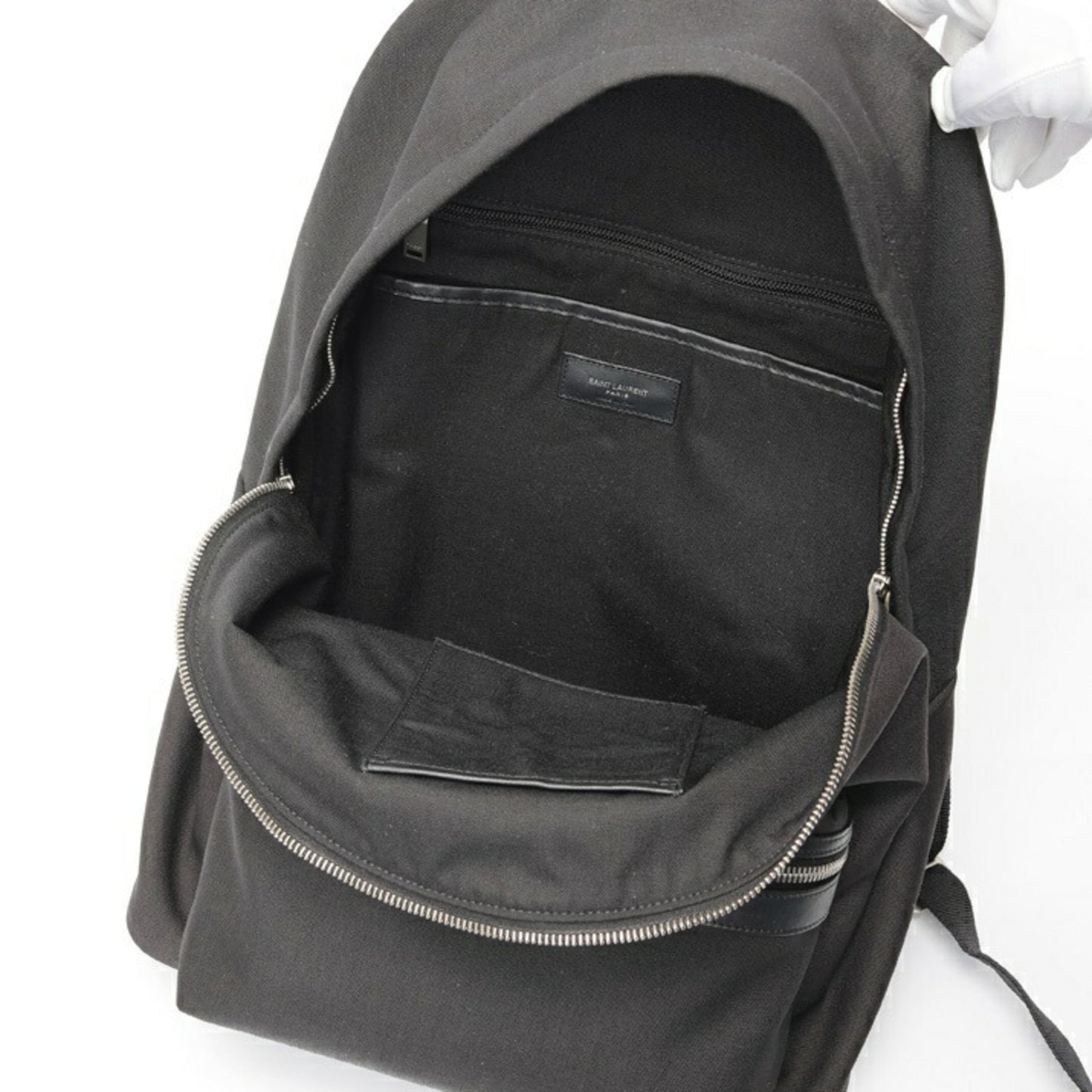 Saint Laurent SAINT LAURENT City Backpack 534967 Canvas Black (Noir) E-157771