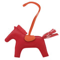 Hermès Rodeo MM Anjou Milo Rouge Indian Rose Jaipur Hu Bag Charm 1028 HERMES