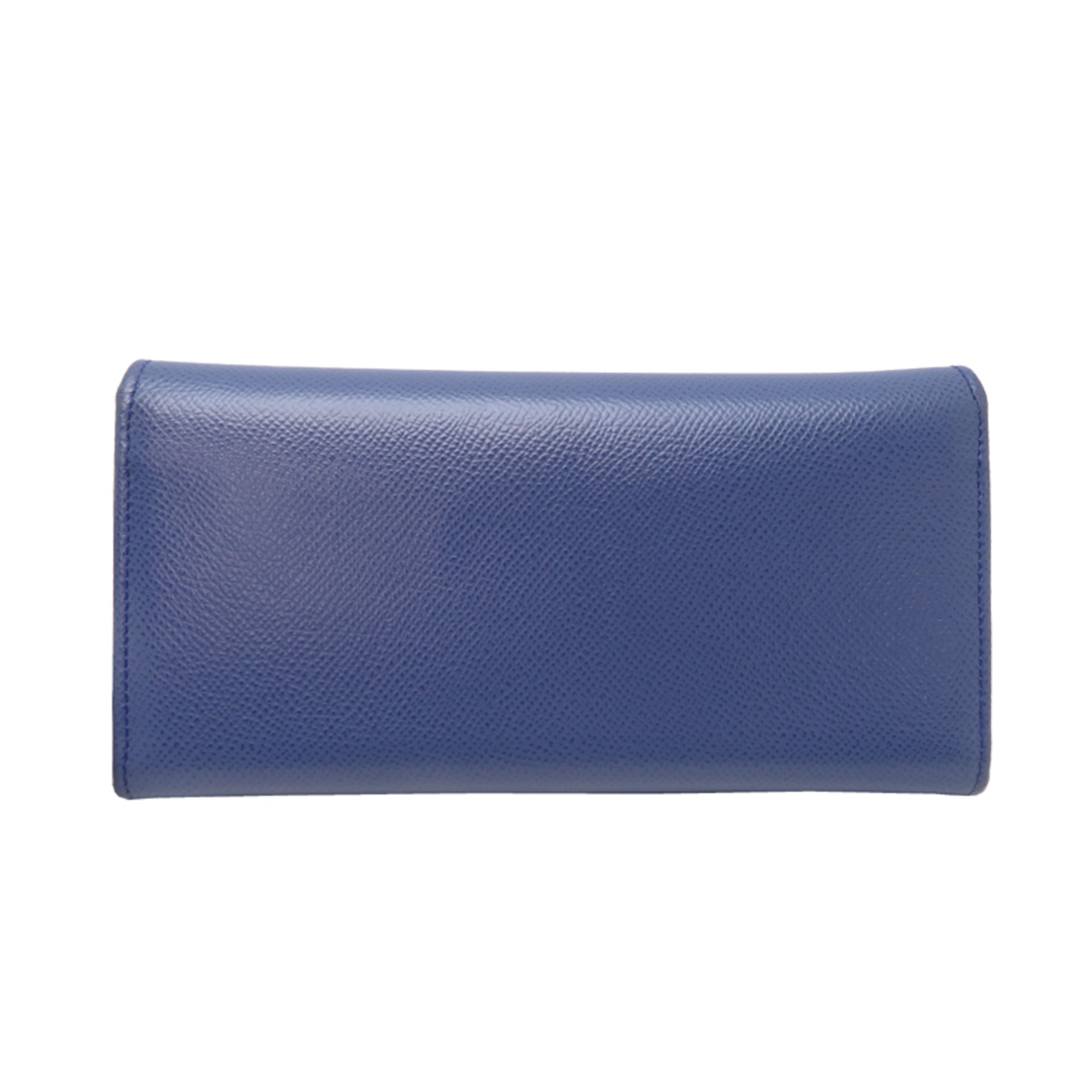 Salvatore Ferragamo Gancini Women's Long Wallet JP-22-D150 Leather Blue