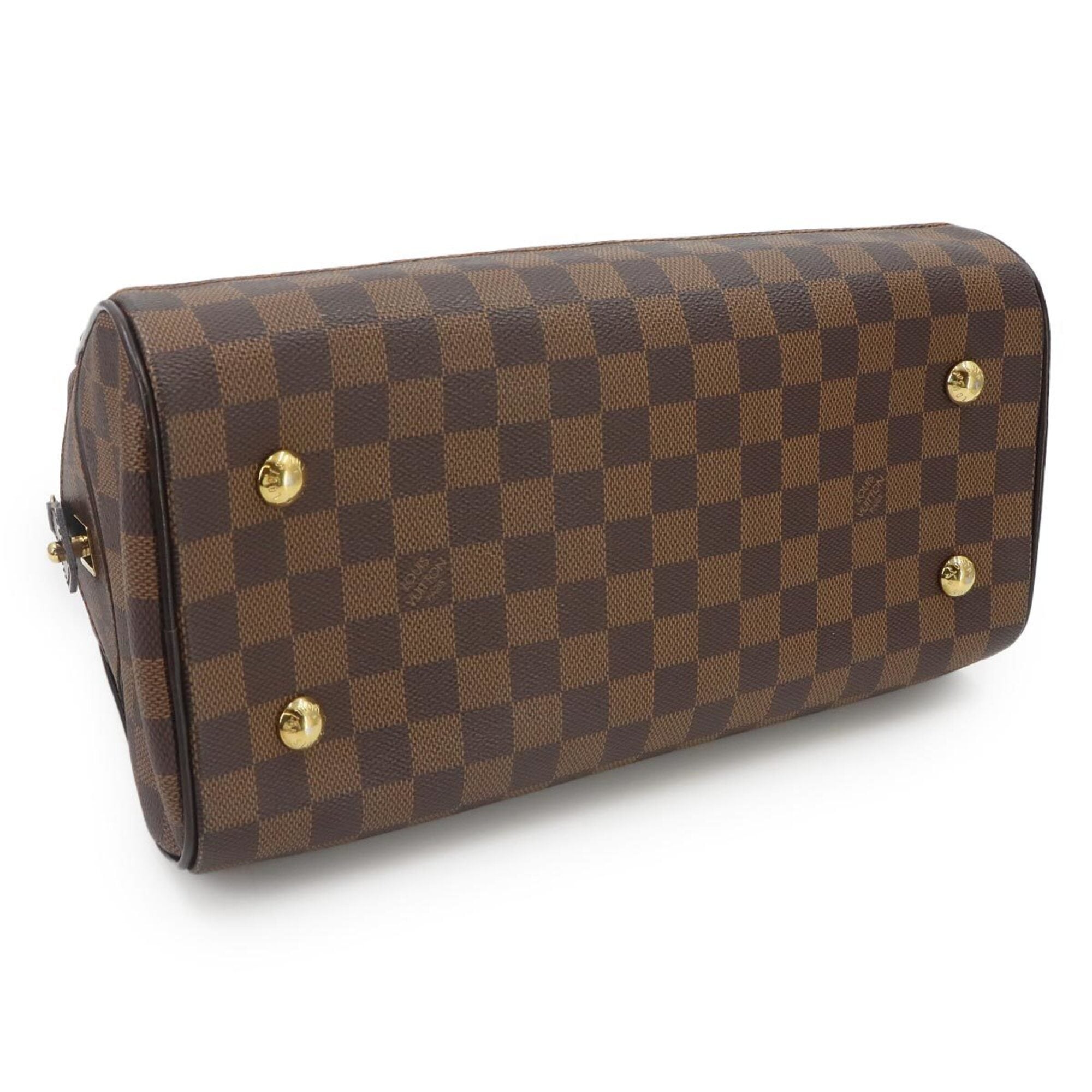 Louis Vuitton Damier Duomo Handbag, Ebene, N60008, Gold Hardware — Like New