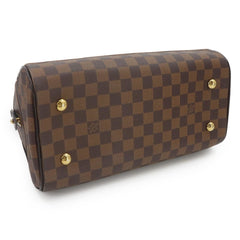 Louis Vuitton Damier Duomo Handbag, Ebene, N60008, Gold Hardware — Like New