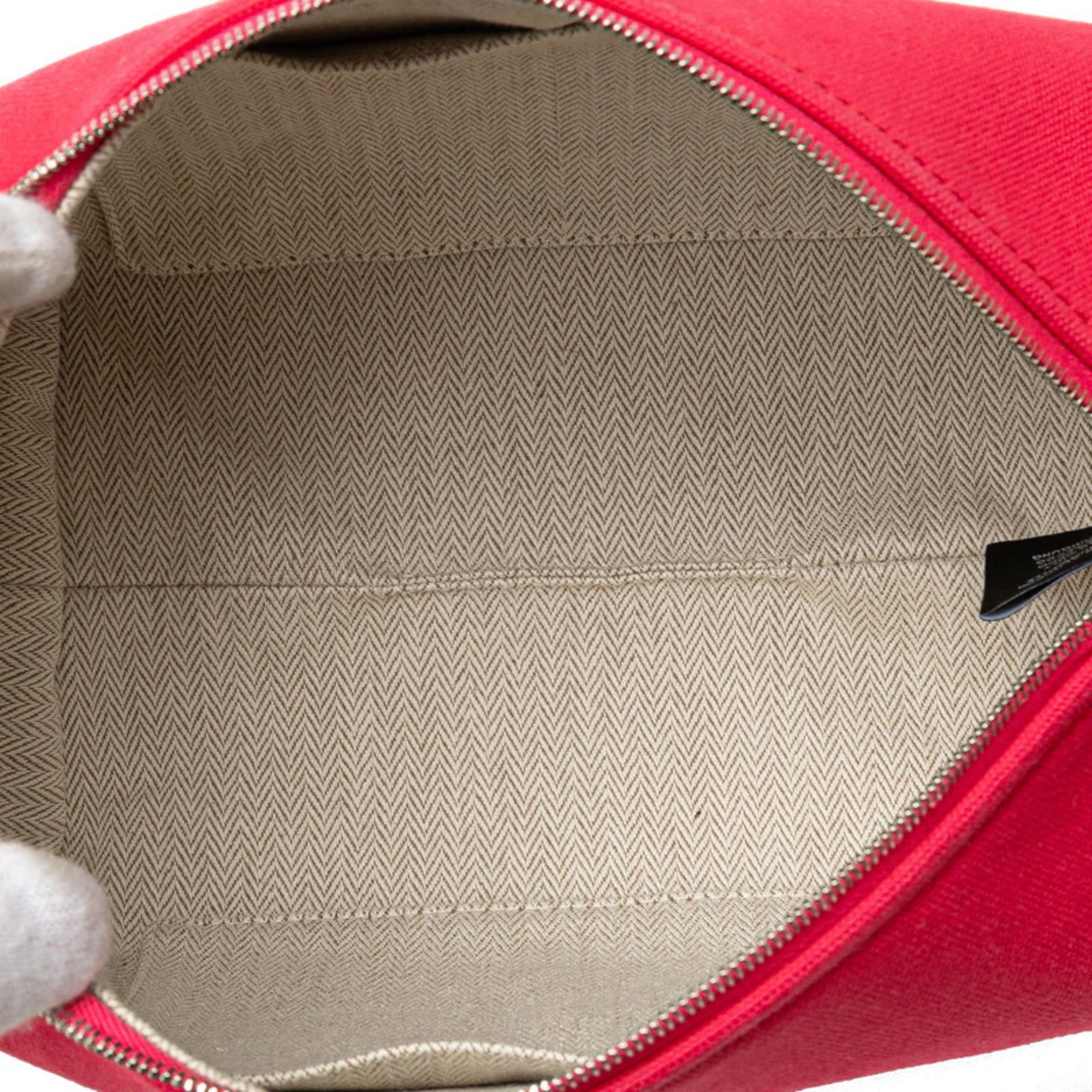 Hermès Bride A Black PM Handbag Pouch Hibiscus Pink Toile H Women's HERMES