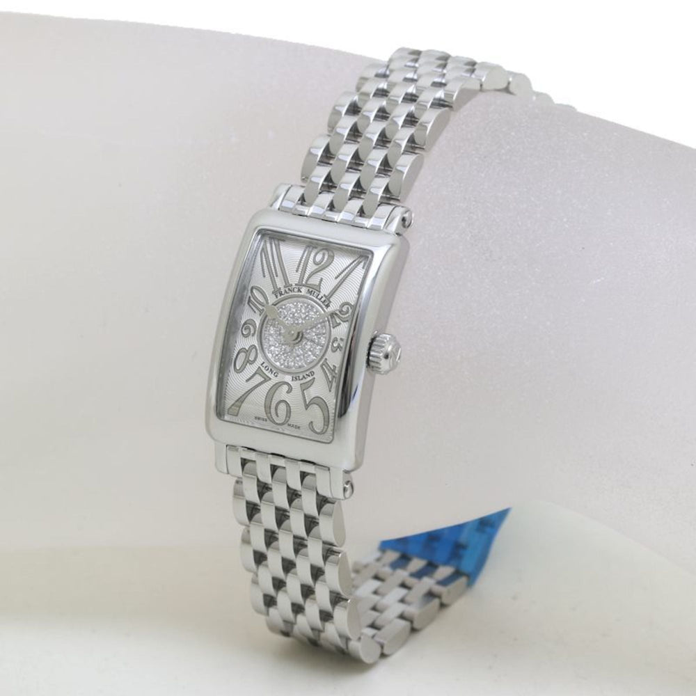 FRANCK MULLER Long Island Petite Pastille 802QZRELCD1P Diamond Stainless Steel Women's Watch 39899 — Very Good