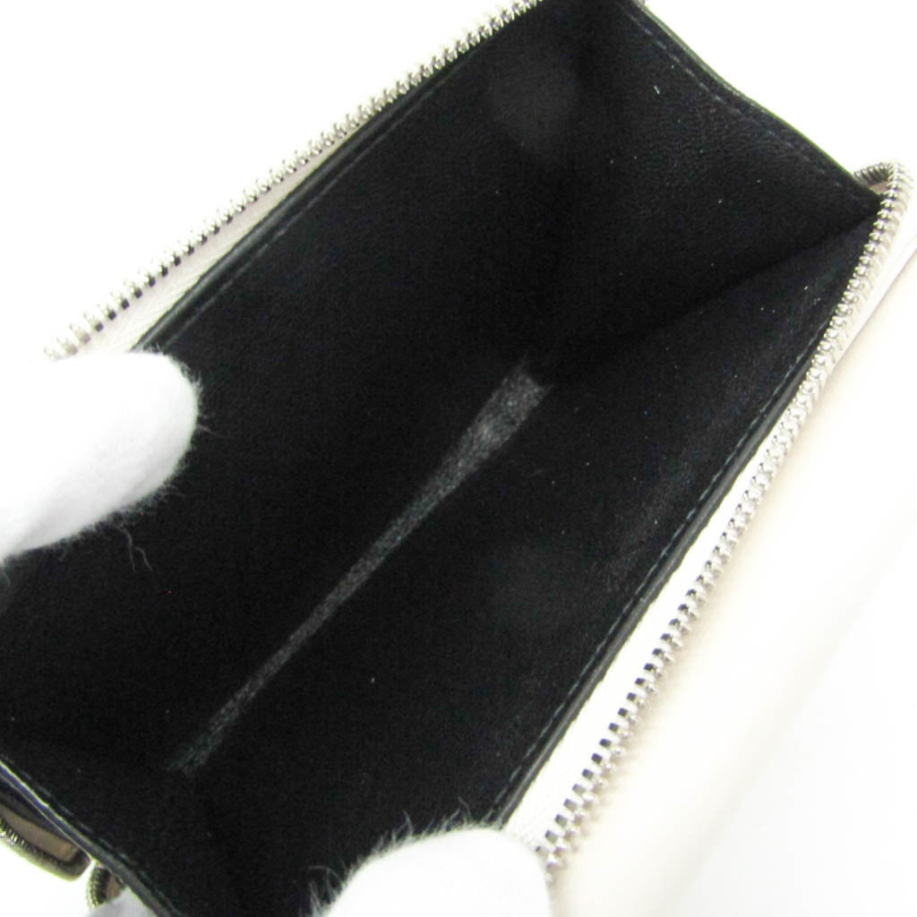 Balenciaga Envelope Compact Wallet 753762 Men,Women Leather Wallet (tri-fold) Black,Off-white